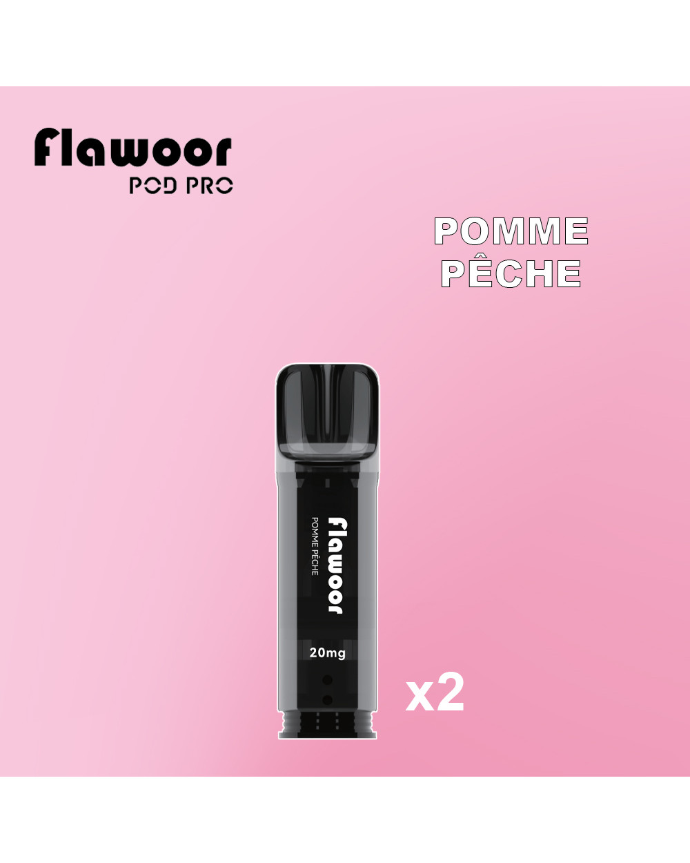 Cartouches Pomme Pêche / 2pcs - FLAWOOR POD PRO