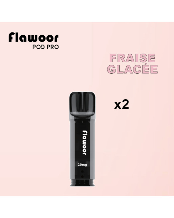 Cartouches Fraise Glacée / Lot de 2 - FLAWOOR POD PRO