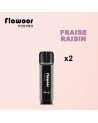 Cartouches Fraise Raisin / Lot de 2 - FLAWOOR POD PRO