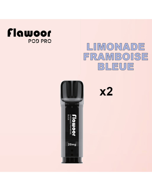 Cartouches Limonade Framboise Bleue  / Lot de 2 - FLAWOOR POD PRO