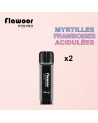 Cartouches Myrtilles Framboises Acidulées / Lot de 2 - FLAWOOR POD PRO