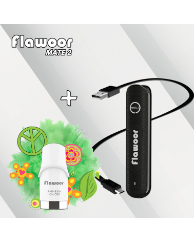 PACK - Batterie CBD Cartouche AMNESIA - MATE 2