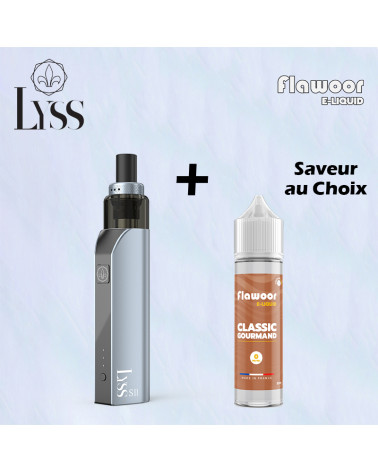 PACK - Kit LYSS Kit SII Titanium - Flawoor E-liquid 50ml