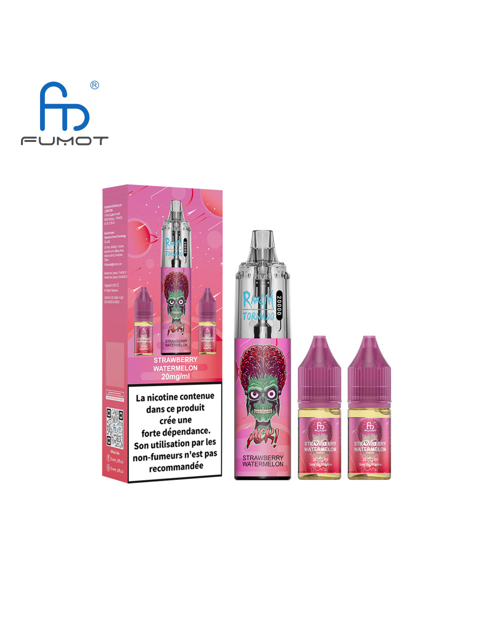 Strawberry Watermelon TORNADO RADM 20000 - FUMOT