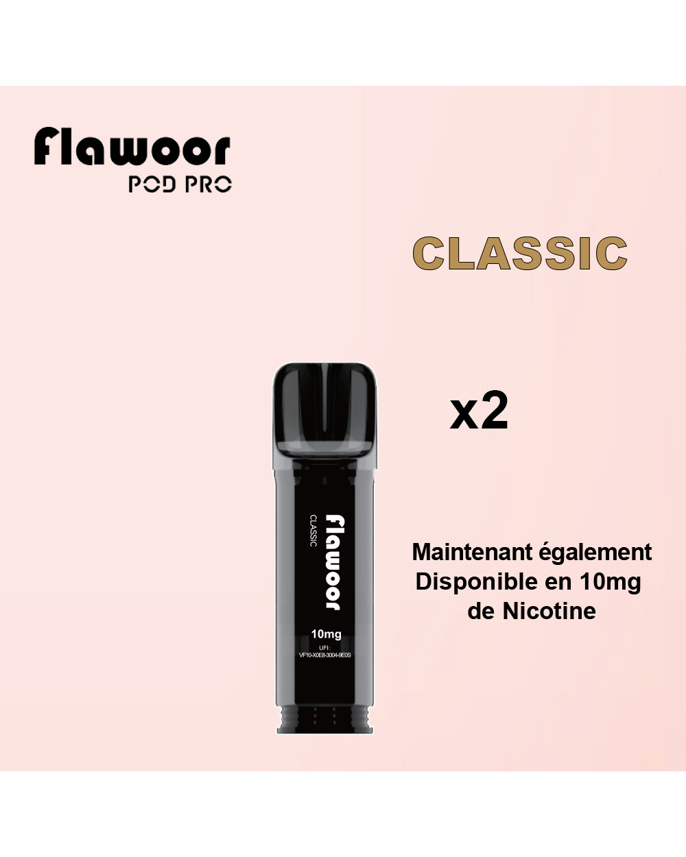 Cartouches Classic/ Lot de 2 - FLAWOOR POD PRO