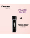 Cartouches Fraise Raisin / Lot de 2 - FLAWOOR POD PRO