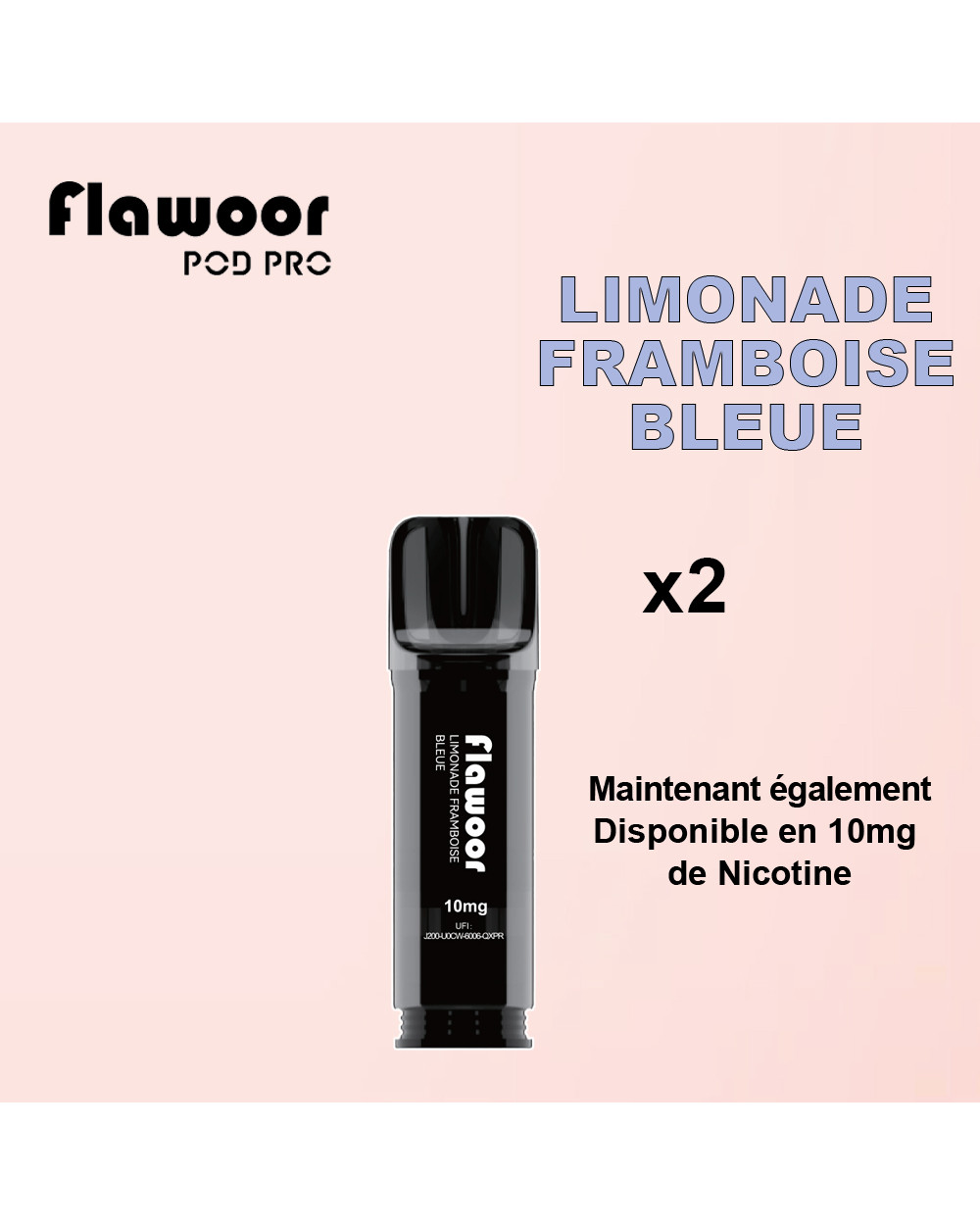 Cartouches Limonade Framboise Bleue  / Lot de 2 - FLAWOOR POD PRO