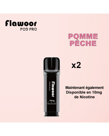 Cartouches Pomme Pêche / Lot de 2 - FLAWOOR POD PRO