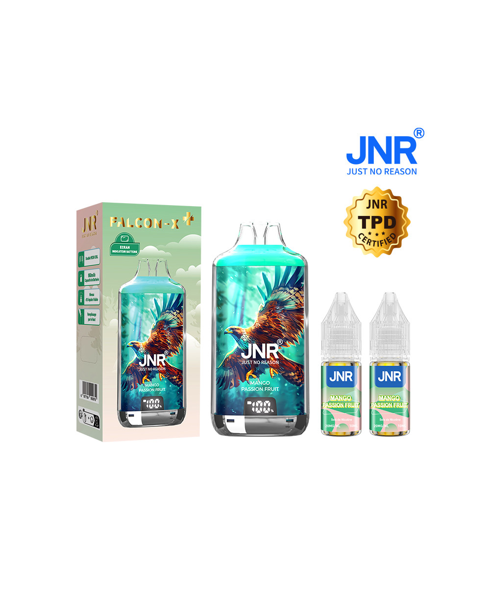 Mango Passion Fruit 28000 puffs- FALCON X +  JNR