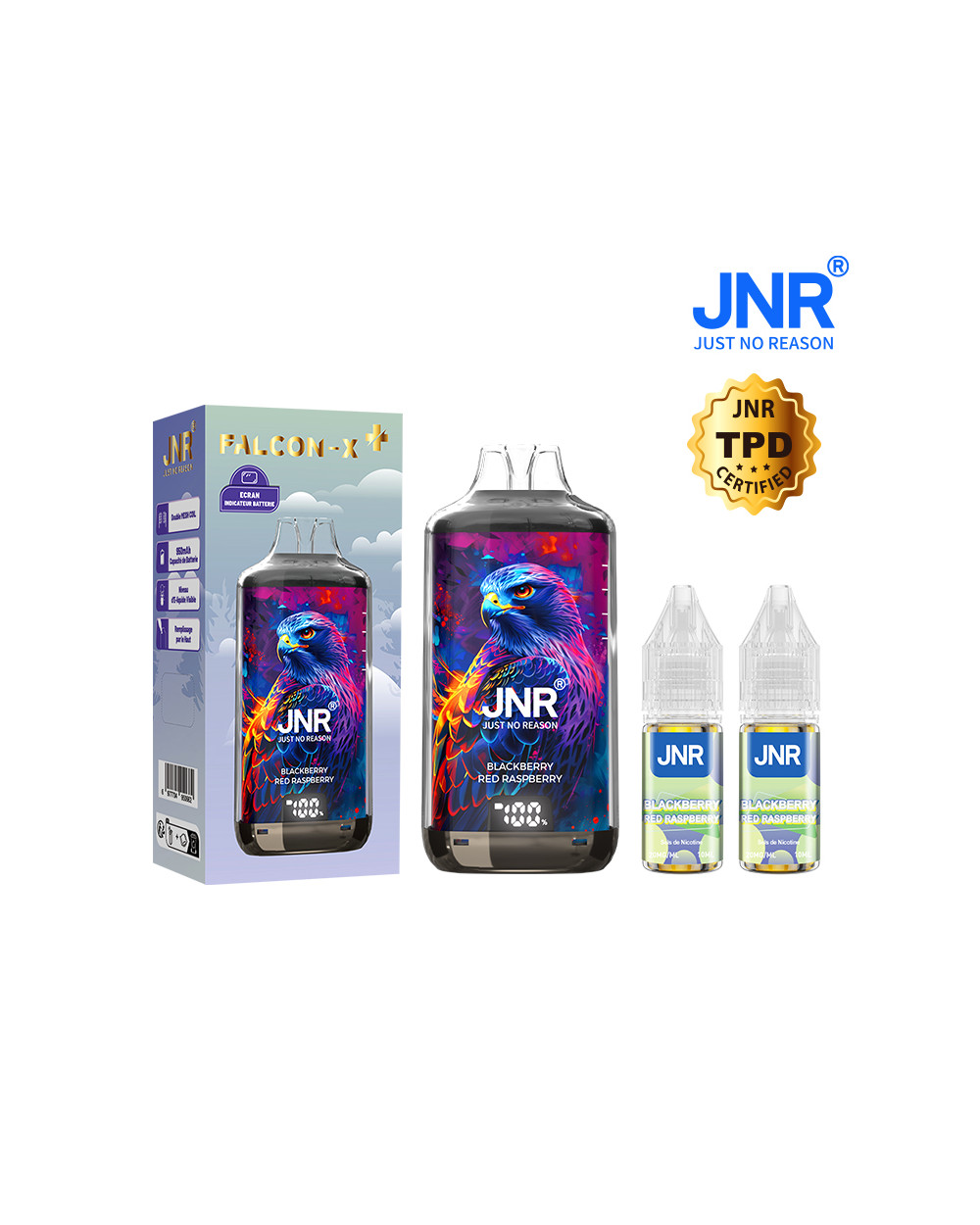 Blackberry Red Raspberry 28000 puffs- FALCON X + JNR