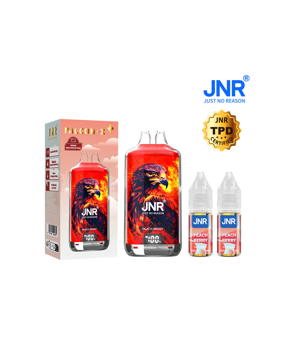 Peach Berry 28000 puffs- FALCON X + JNR
