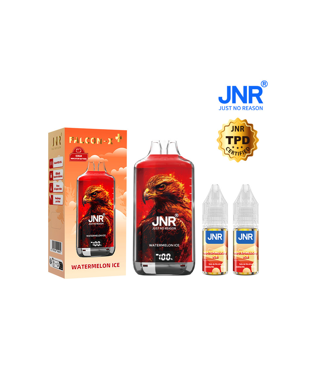 Watermelon Ice 28000 puffs - FLACON X + JNR