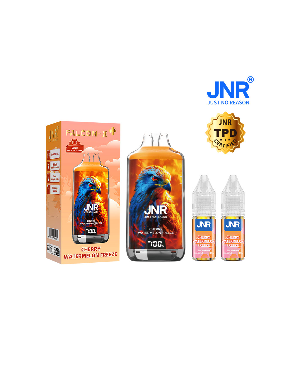 Cherry Watermelon Freeze 28000 PUFFS - FALCON X + JNR