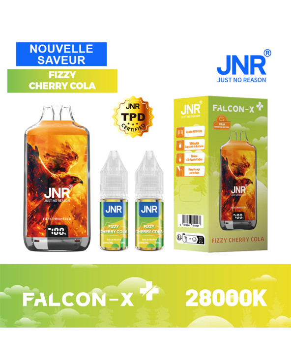 FIZZY CHERRY COLA -28000 puffs- FALCON X +