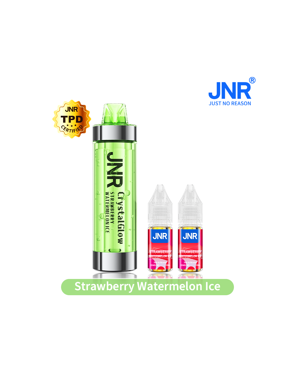 PUFF JNR CRYSTAL GLOW 33K - STRAWBERRY WATERMELON ICE