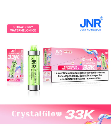 PUFF JNR CRYSTAL GLOW 33K - STRAWBERRY WATERMELON ICE