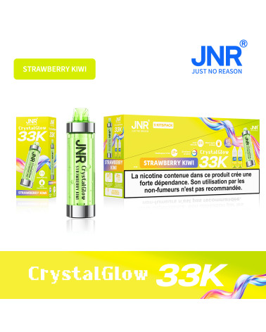 PUFF JNR CRYSTAL GLOW + STRAWBERRY KIWI 33k Boîtes