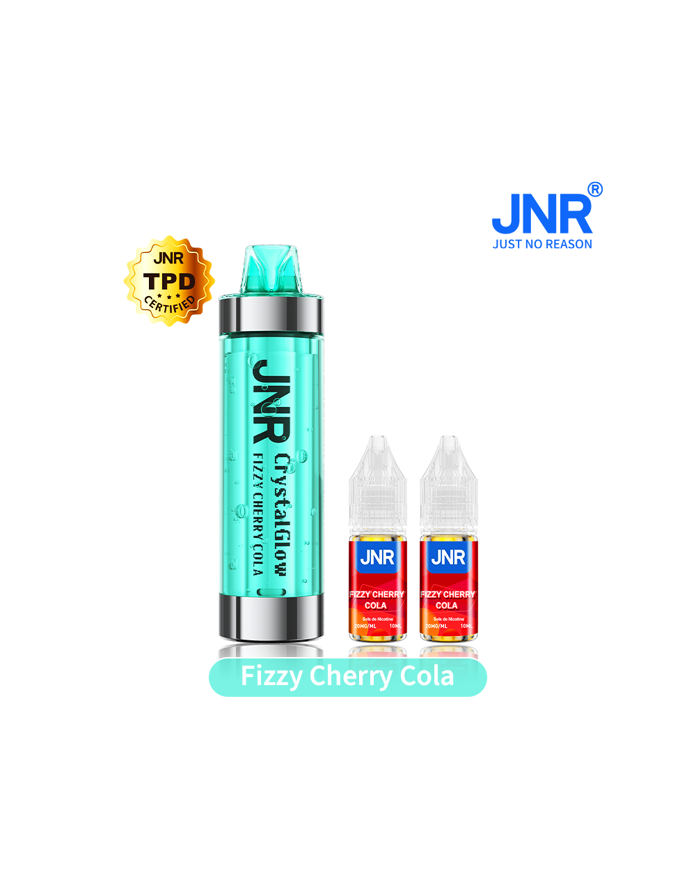 PUFF JNR CRYSTAL GLOW + FIZZY CHERRY COLA 33k Kit