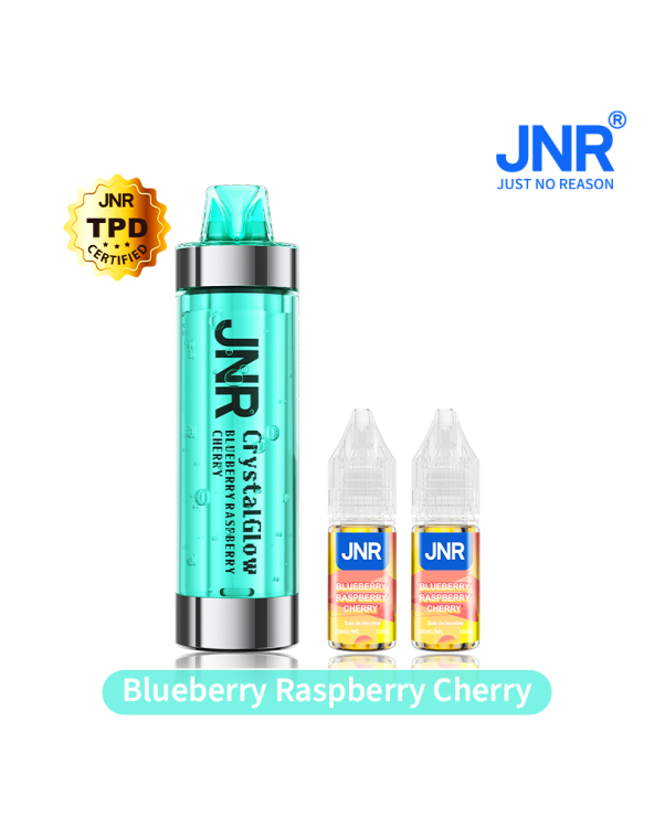 PUFF JNR CRYSTAL GLOW + BLUEBERRY RASPBERRY CHERRY 33k Kit