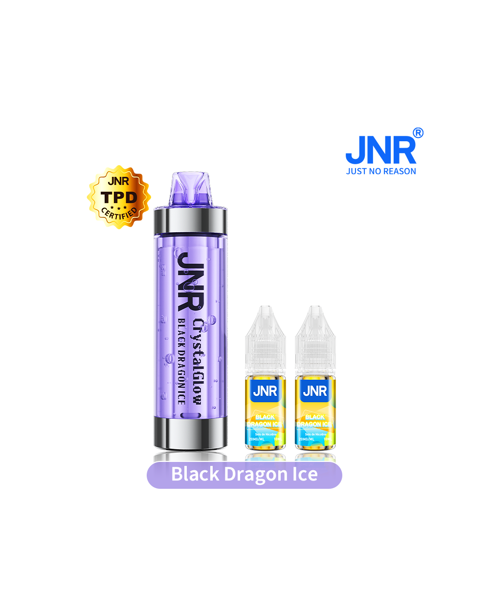 PUFF JNR CRYSTAL GLOW + BLACK DRAGON ICE 33k Kit