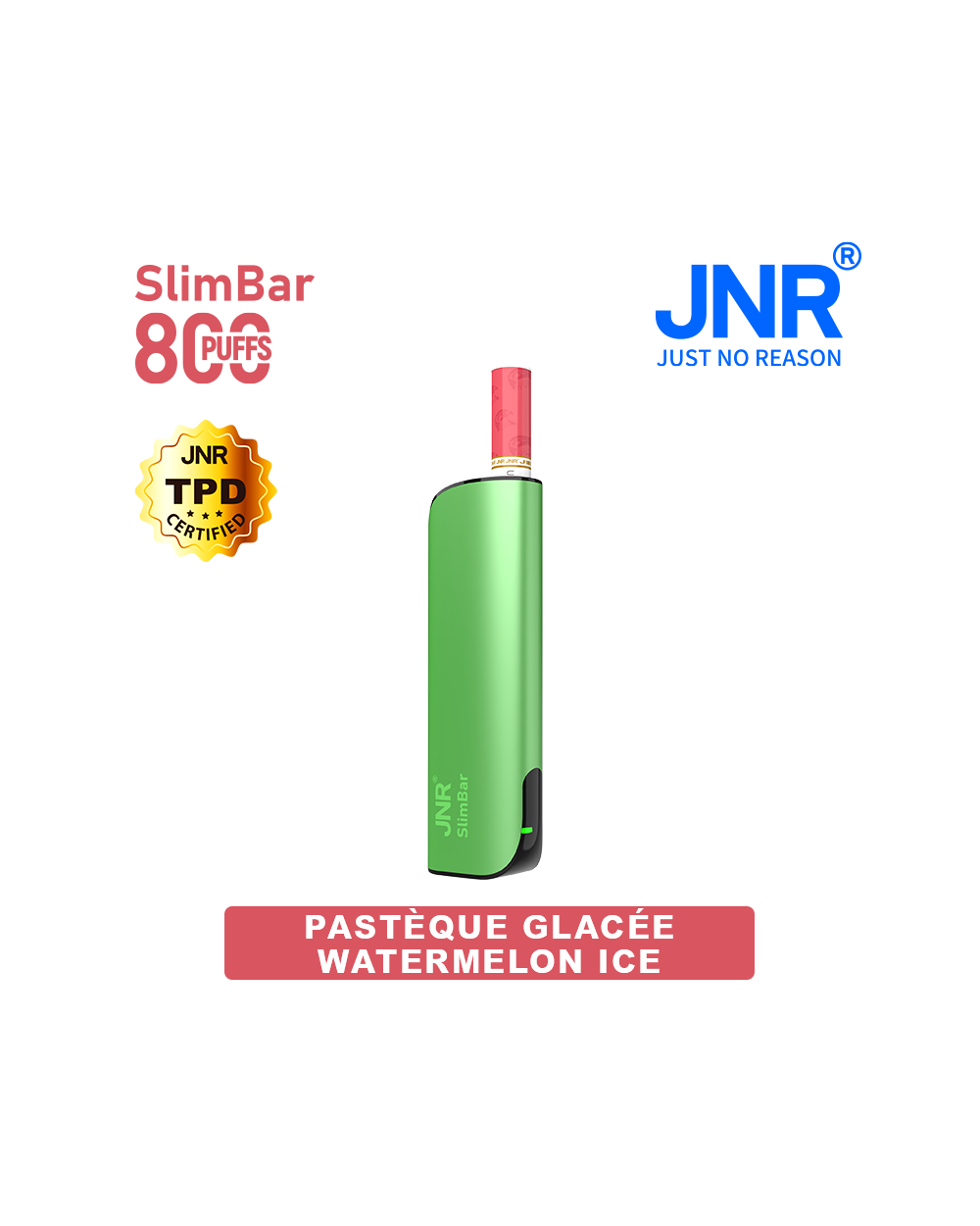 PUFF JNR Slim Bar 800 - WATERMELON ICE