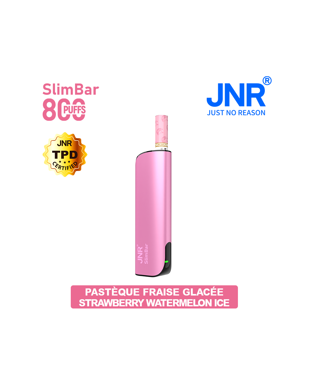 PUFF JNR Slim Bar 800 - STRAWBERRY WATERMELON ICE
